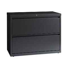 Hirsh Industries Lateral File Cabinet, 2 Letter/Legal/A4-Size File Drawers, Charcoal, 36 x 18.62 x 28 (HID16065)