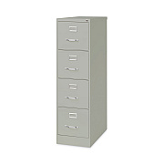 Alera Four-Drawer Economy Vertical File, Letter-Size File Drawers, 15" x 26.5" x 52", Light Gray (ALEHVF152652LG)