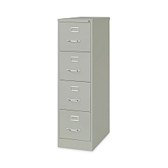 Alera Four-Drawer Economy Vertical File, Letter-Size File Drawers, 15" x 26.5" x 52", Light Gray (ALEHVF152652LG)