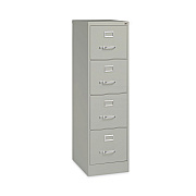 Alera Four-Drawer Economy Vertical File, Letter-Size File Drawers, 15" x 22" x 52", Light Gray (ALEHVF152252LG)