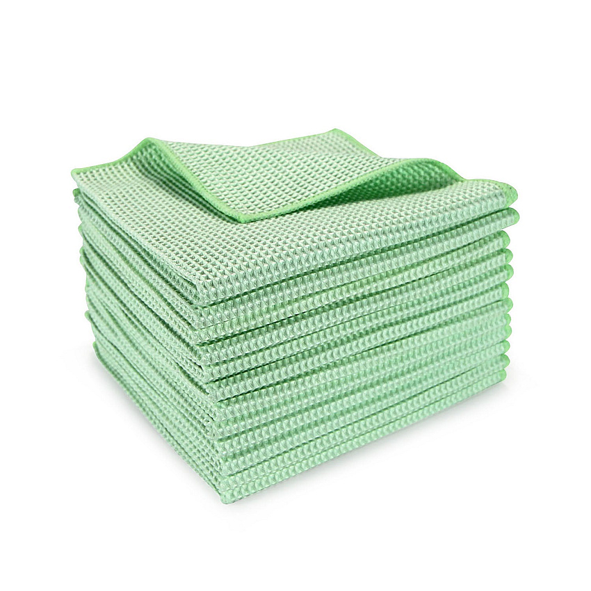 Smart Choice Waffle Cleaning Cloth 16x16 Green, Case Of 180 (M915104G)