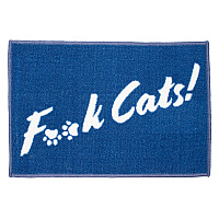 Pet Mat 16x24 F Cats Blue, Case Of 20 (PM-16X24-FCATS-BL-CS)