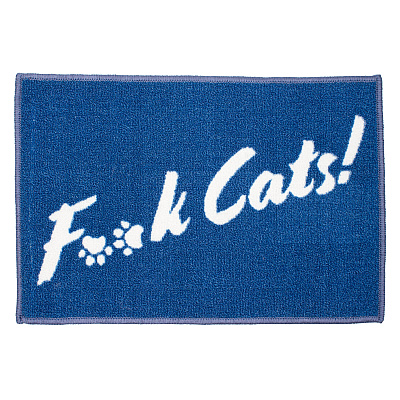 Pet Mat 16x24 F Cats Blue, Case Of 20 (PM-16X24-FCATS-BL-CS)