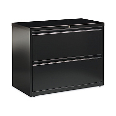 Hirsh Industries Lateral File Cabinet, 2 Letter/Legal/A4-Size File Drawers, Black, 36 x 18.62 x 28 (HID14983)