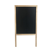 Flipside Black Chalkboard Marquee, 24 x 42, Black Surface, Natural Wood Frame (FLP31222)