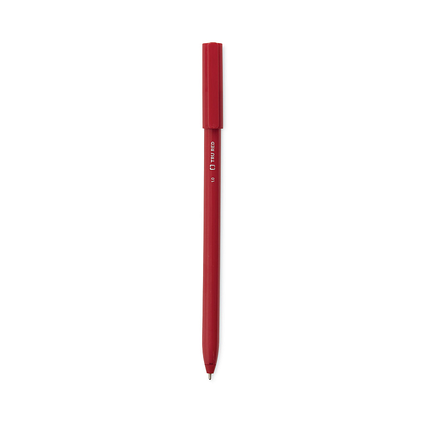 TRU RED Quick Dry Gel Pen, Stick, Fine 0.5 mm, Black Ink, Black Barrel, 5/Pack (TUD24377033)