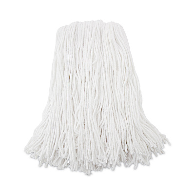 Boardwalk Premium Cut-End Wet Mop Heads, Rayon, 16oz, White, 12/Carton (BWK216RCT)
