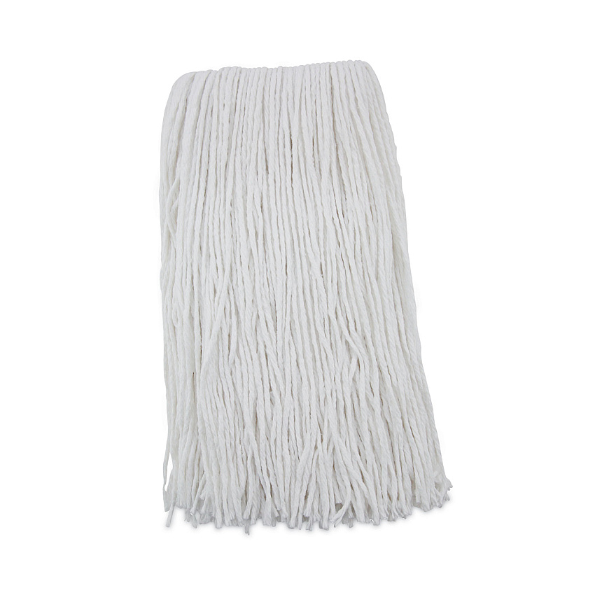 Boardwalk Premium Cut-End Wet Mop Heads, Rayon, 20oz, White, 12/Carton (BWK220RCT)