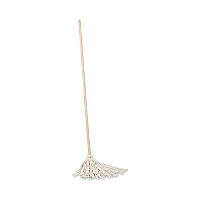 Boardwalk Handle/Deck Mops, #12 White Cotton Head, 48" Natural Wood Handle, 6/Pack (BWK112C)