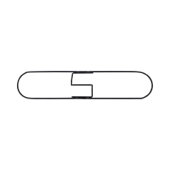 Boardwalk Clip-On Dust Mop Frame, 24w x 5d, Zinc Plated (BWK1424)