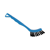 Boardwalk Grout Brush, Black Nylon Bristles, 8.13" Blue Plastic Handle (BWK9008)