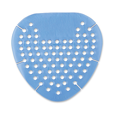 Boardwalk Gem Urinal Screens, Cotton Blossom Scent, Blue, 12/Box (BWKGEMCBL)