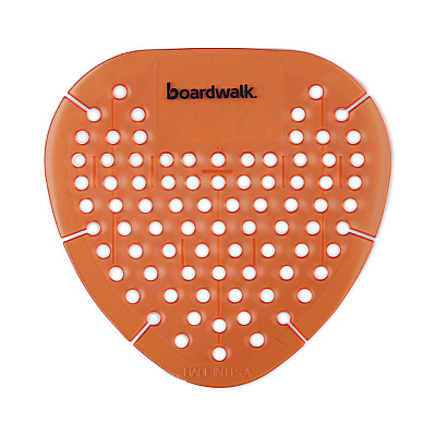 Boardwalk Gem Urinal Screens, Mango Scent, Orange, 12/Box (BWKGEMMAN)