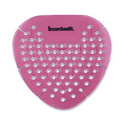 Boardwalk Gem Urinal Screens, Spiced Apple Scent, Red, 12/Box (BWKGEMSAP)