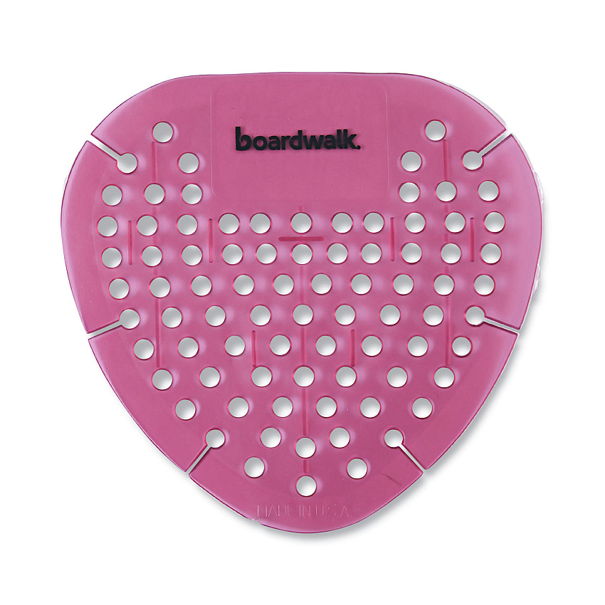 Boardwalk Gem Urinal Screens, Spiced Apple Scent, Red, 12/Box (BWKGEMSAP)