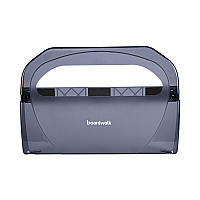 Boardwalk Toilet Seat Cover Dispenser, 17.25 x 3.13 x 11.75, Smoke Black (BWKTS510SBBWEA)