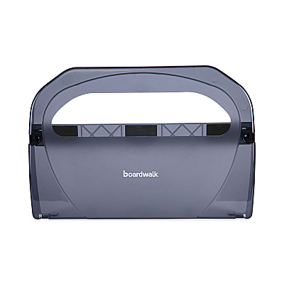 Boardwalk Toilet Seat Cover Dispenser, 17.25 x 3.13 x 11.75, Smoke Black (BWKTS510SBBWEA)