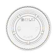 Dart Portion/Souffle Cup Lids, Fits 3.25 oz, 4 oz, 5.5 oz Portion Containers, Clear, 125 Lids/Sleeve, 20 Sleeves/Carton (DCCPL4PP)