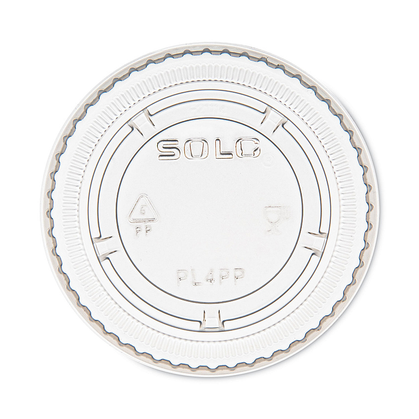 Dart Portion/Souffle Cup Lids, Fits 3.25 oz, 4 oz, 5.5 oz Portion Containers, Clear, 125 Lids/Sleeve, 20 Sleeves/Carton (DCCPL4PP)