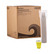 Boardwalk Translucent Plastic Cold Cups, 7 oz, Polypropylene, 100 Cups/Sleeve, 25 Sleeves/Carton (BWKTRANSCUP7CT)