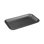 Pactiv Evergreen Meat Tray, #17S, 8.3 x 4.8 x 0.65, Black, Foam, 1,000/Carton (PCT0TFB17S00000)