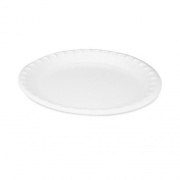 Pactiv Evergreen Placesetter Satin Non-Laminated Foam Dinnerware, Plate, 10.25" dia, White, 540/Carton (0TH10010000Y)