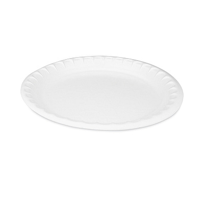 Pactiv Evergreen Placesetter Satin Non-Laminated Foam Dinnerware, Plate, 10.25" dia, White, 540/Carton (PCT0TH10010000Y)