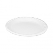 Pactiv Evergreen Placesetter Deluxe Laminated Foam Dinnerware, Plate, 10.25" dia, White, 540/Carton (0TK10010000Y)