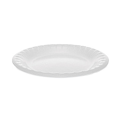 Pactiv Evergreen Placesetter Deluxe Laminated Foam Dinnerware, Plate, 6" dia, White, 1,000/Carton (PCT0TK100060000)