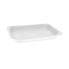 Pactiv Evergreen Meat Tray, #2, 8.38 x 5.88 x 1.21, White, Foam, 500/Carton (PCT51P102FS)