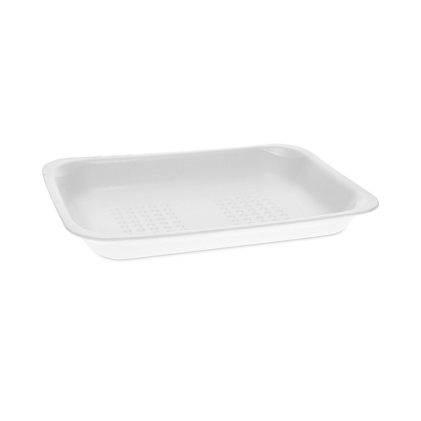 Pactiv Evergreen Meat Tray, #2, 8.38 x 5.88 x 1.21, White, Foam, 500/Carton (PCT51P102FS)