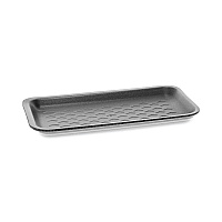 Pactiv Evergreen Supermarket Tray, #17S, 8.38 x 4.5 x 0.69, Black, Foam, 1,000/Carton (PCT51P917S)