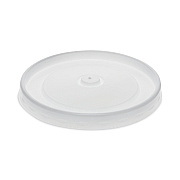 Pactiv Evergreen Paper Soup Cup Lid, For 32 oz Soup Cups, 3.13" Diameter x 0.69"h, White, Plastic, 500/Carton (PCTD32LD)