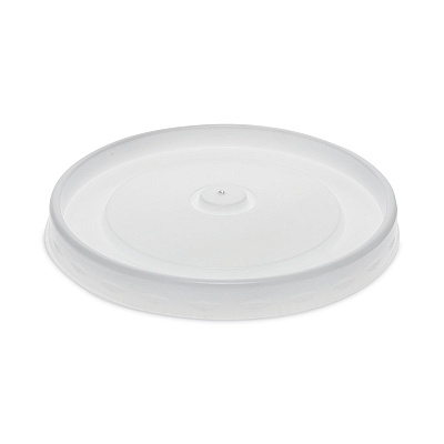 Pactiv Evergreen Paper Soup Cup Lid, For 32 oz Soup Cups, 3.13" Diameter x 0.69"h, White, Plastic, 500/Carton (PCTD32LD)