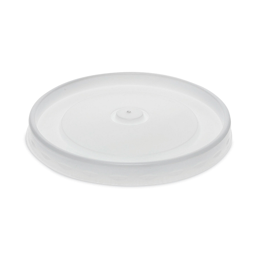 Pactiv Evergreen Paper Soup Cup Lid, For 32 oz Soup Cups, 3.13" Diameter x 0.69"h, White, Plastic, 500/Carton (PCTD32LD)