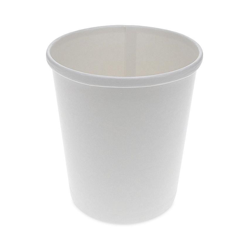 Pactiv Evergreen Paper Round Food Container, 32 oz, 5.13" Diameter x 4.5"h, White, 500/Carton (PCTD32RB)