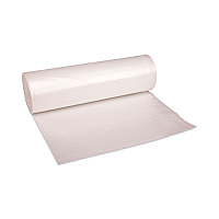 Boardwalk High-Density Can Liners, 60 gal, 11 mic, 38" x 58", Natural, Perforated Roll, 25 Bags/Roll, 8 Rolls/Carton (BWK385814)