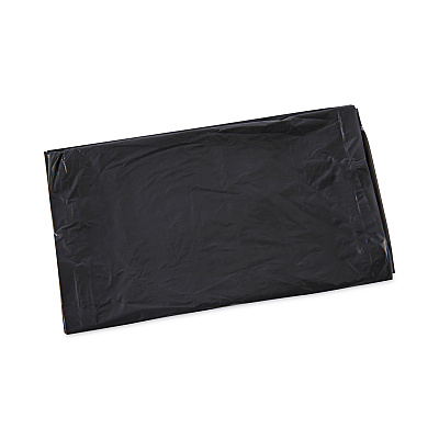 Boardwalk Linear Low Density Industrial Can Liners, 30 gal, 0.65 mil, 30" x 36", Black, Flat Pack, 200/Carton (BWKL3036H)