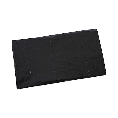 Boardwalk Linear Low Density Industrial Can Liners, 45 gal, 0.7 mil, 40" x 46", Black, Flat Pack, 100/Carton (BWKL4046H)