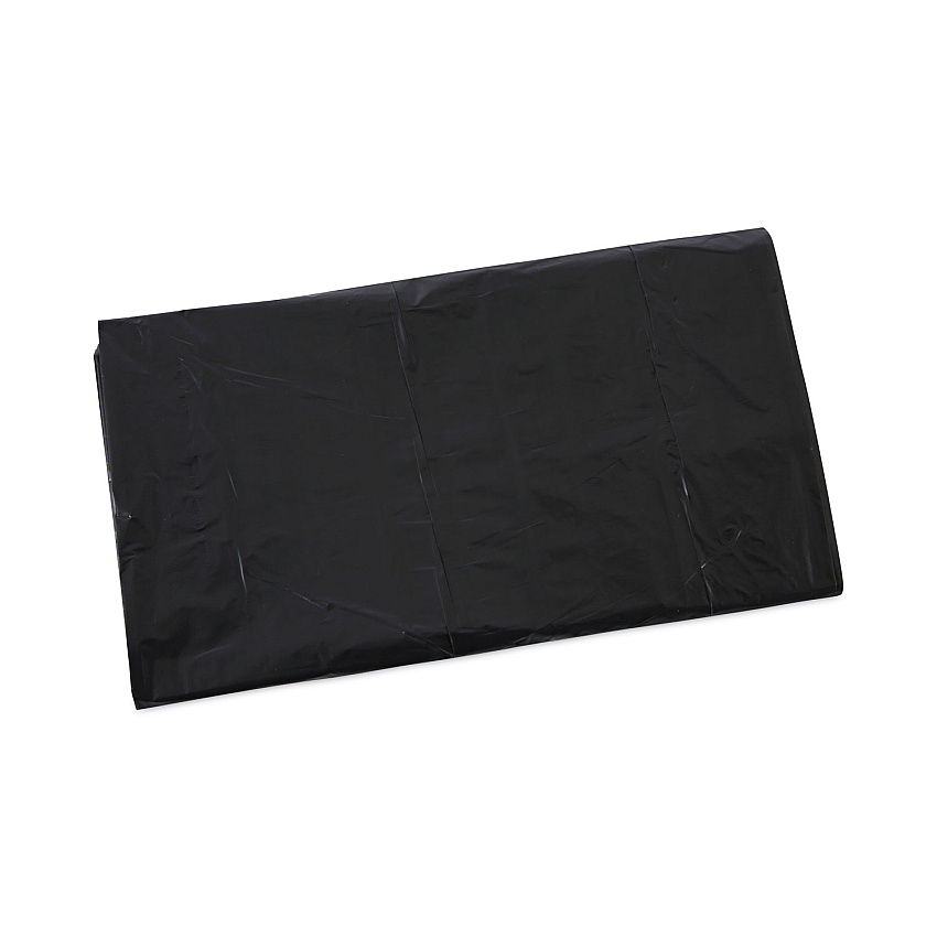 Boardwalk Linear Low Density Industrial Can Liners, 45 gal, 0.7 mil, 40" x 46", Black, Flat Pack, 100/Carton (BWKL4046H)