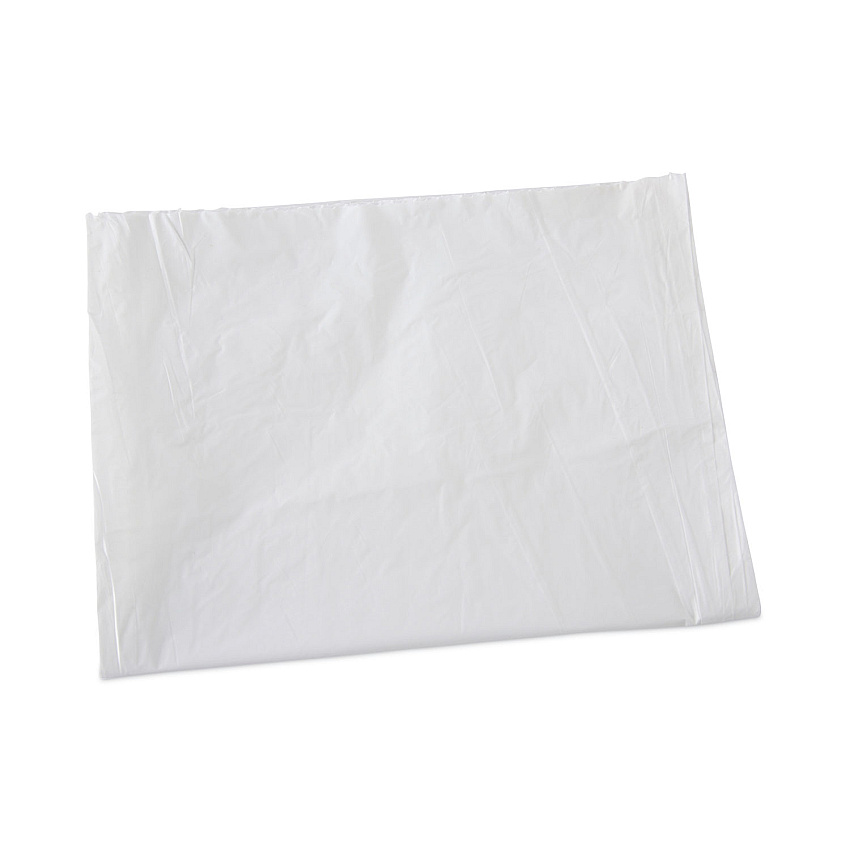 Boardwalk Linear Low Density Industrial Can Liners, 60 gal, 0.7 mil, 38" x 58", White, Flat Pack, 100/Carton (BWKVW3858X)