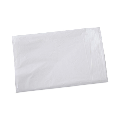 Boardwalk Linear Low Density Industrial Can Liners, 16 gal, 0.5 mil, 24" x 32", White, Flat Pack, 500/Carton (BWKW2432X)