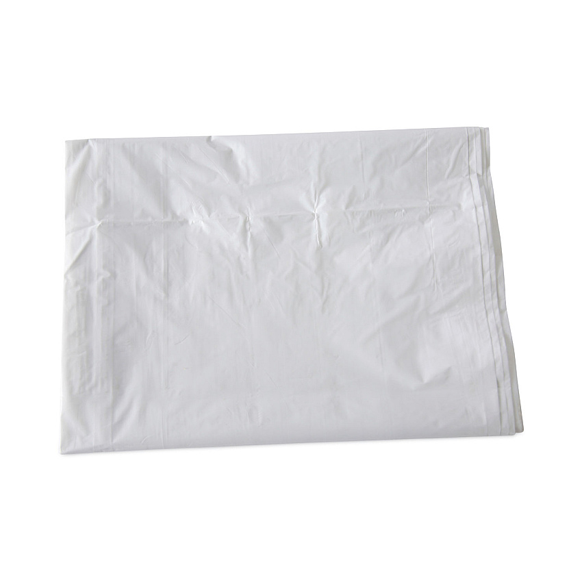 Boardwalk Linear Low Density Industrial Can Liners, 60 gal, 0.9 mil, 38" x 58", White, Flat Pack, 100/Carton (BWKW3858X)