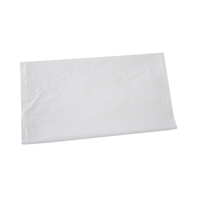 Boardwalk Linear Low Density Industrial Can Liners, 45 gal, 0.9 mil, 40" x 46", White, Flat Pack, 100/Carton (BWKW4046X)