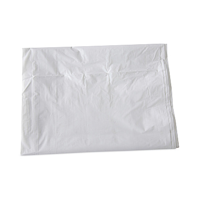 Boardwalk Linear Low Density Industrial Can Liners, 56 gal, 0.9 mil, 43" x 47", White, Flat Pack, 100/Carton (BWKW4347X)
