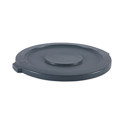 Boardwalk Lids for 32 gal Waste Receptacle, Flat-Top, Round, Plastic, Gray (BWK32GLWRLIDG)
