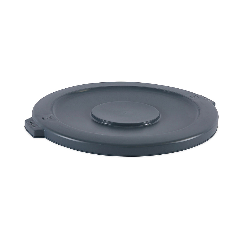 Boardwalk Lids For 44 Gal Waste Receptacles, Flat-Top, Round, Plastic Gray (BWK44GLWRLIDGRA)
