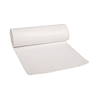 Boardwalk Low-Density Waste Can Liners, 55 gal, 0.5 mil, 38" x 58", White, Perforated Roll, 10 Bags/Roll, 10 Rolls/Carton (BWK515)