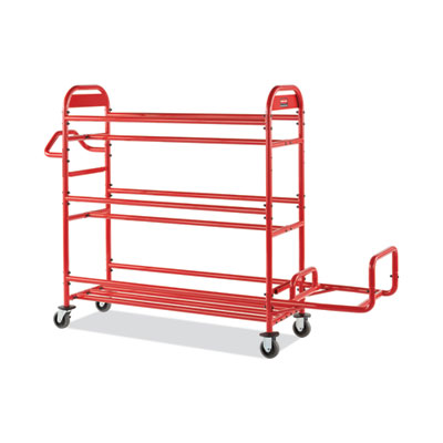 Tote Picking Cart Storage Bracket, For Use w/Rubbermaid Commercial Tote Picking Cart, Tubular Steel, 18.5 x 21.7 x 13.9, Red (RCP2144270)