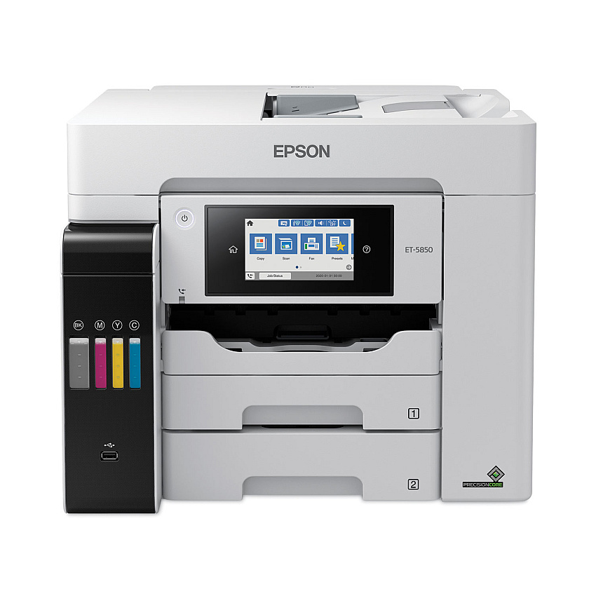 Epson EcoTank  Pro ET-5850 All-in-One Supertank Printer, Copy/Fax/Print/Scan (C11CJ29201C)